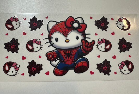 Hello Kitty Spider-Man Decal