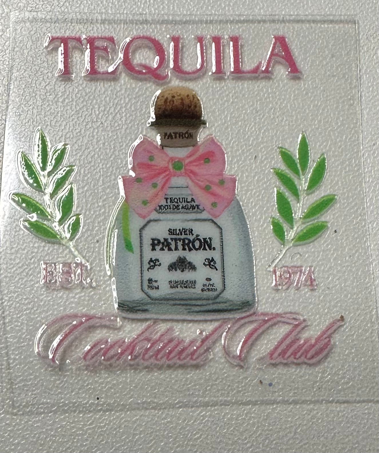 Tequila 2.0 3 Oz Shot Glass Decal ONLY