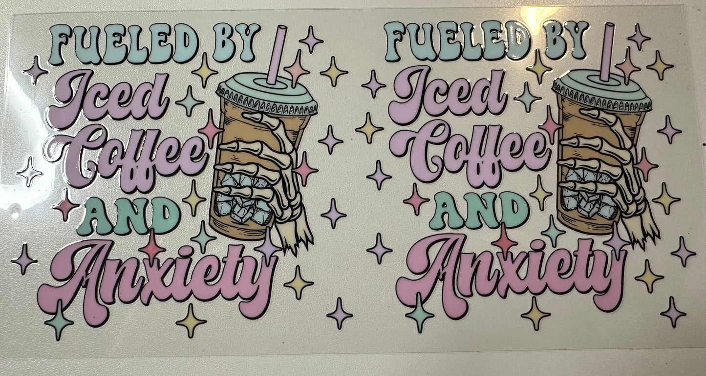 Iced Coffee & Anxiety Decal