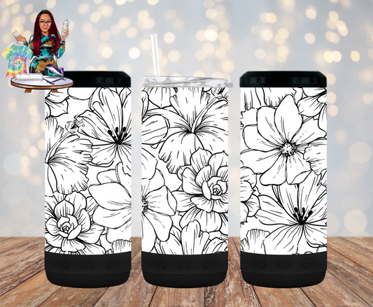 Floral 4 in 1 Bluetooth Speaker Cup