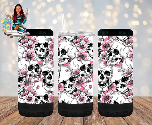 Pink Skeleton 4 in 1 Bluetooth Speaker Cup