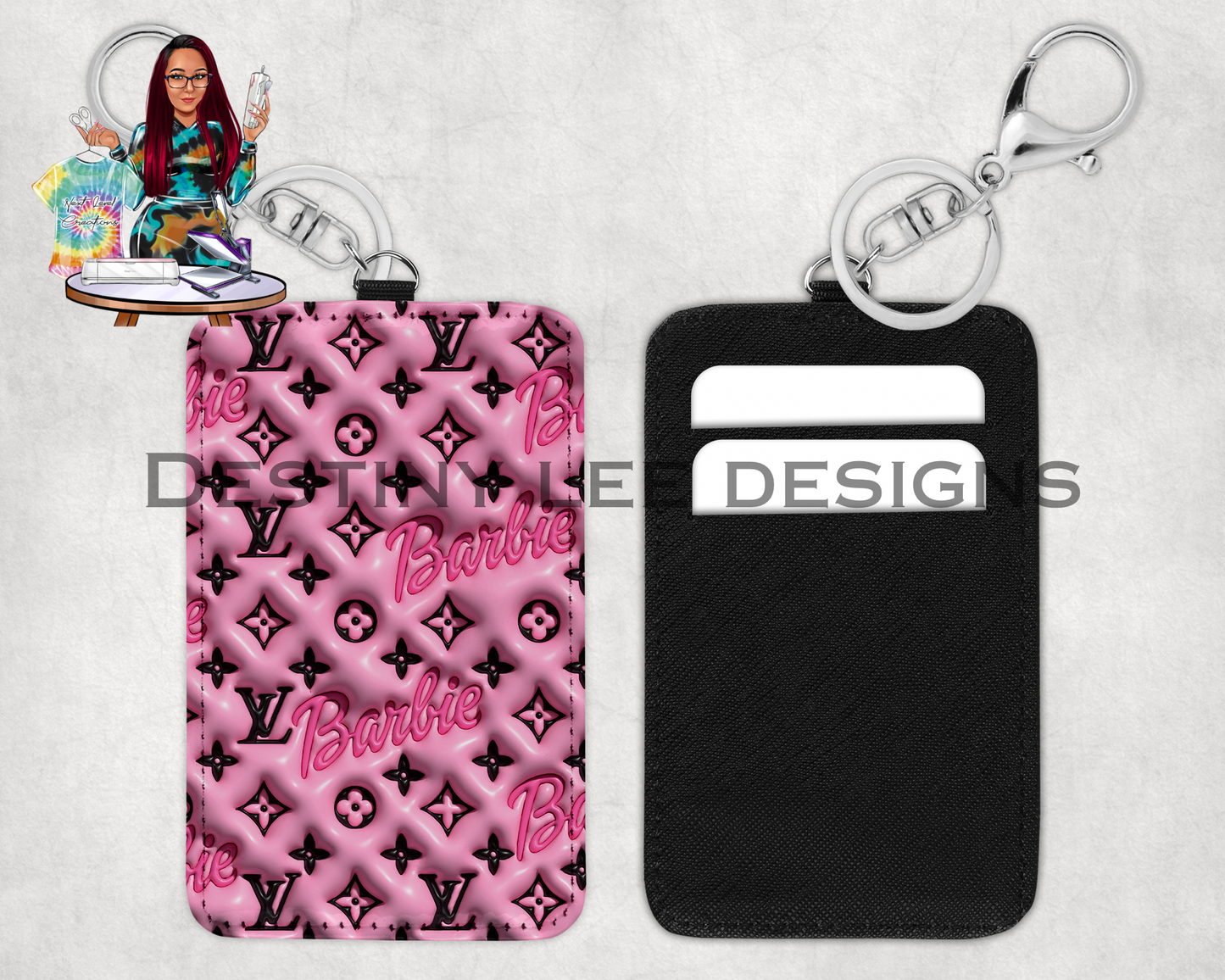 Barbie Card Holder Keychain