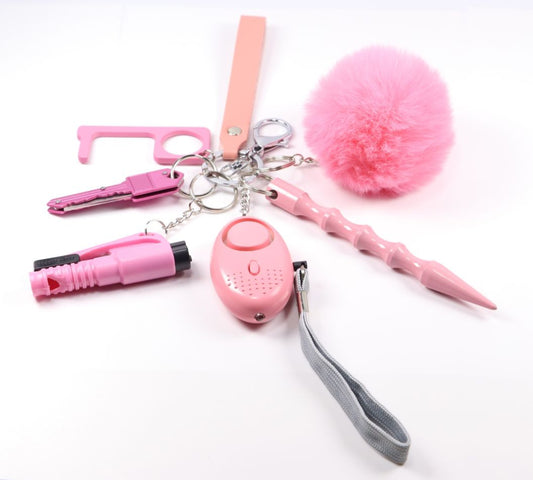 Baby Pink Self Defense Keychain