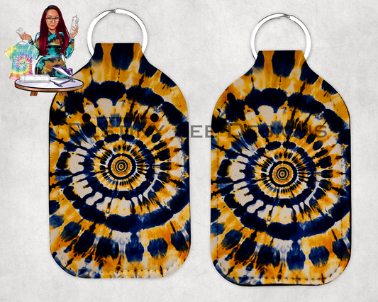 Blue Tie Dye Hand Sanitizer Holder