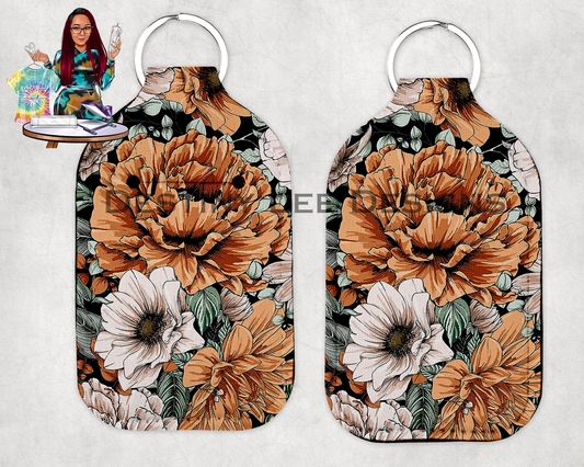 Nude Floral Hand Sanitizer Holder