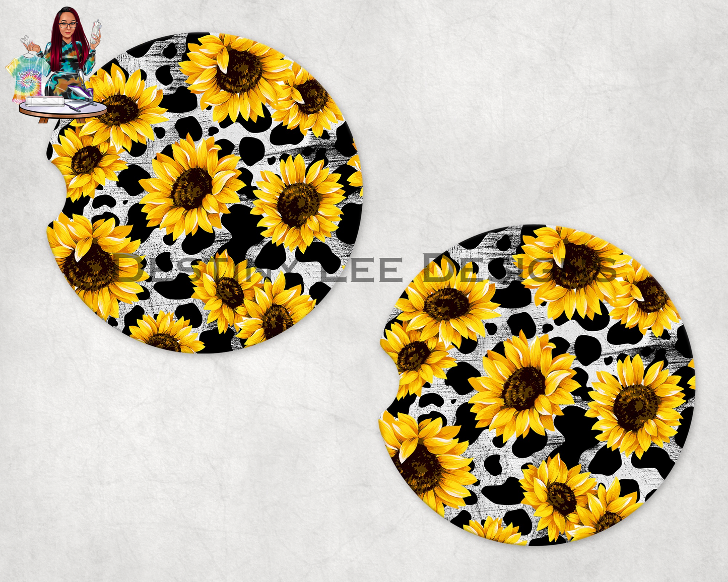 Sunflower Car Coasters